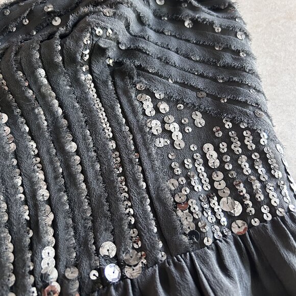 Rebecca Taylor Strapless Chiffon Sequin Dress ASO Taylor Swift - Picture 7 of 10